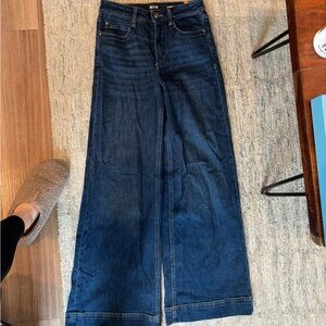 Maeve by Anthropologie High Rise Wide Leg Denim